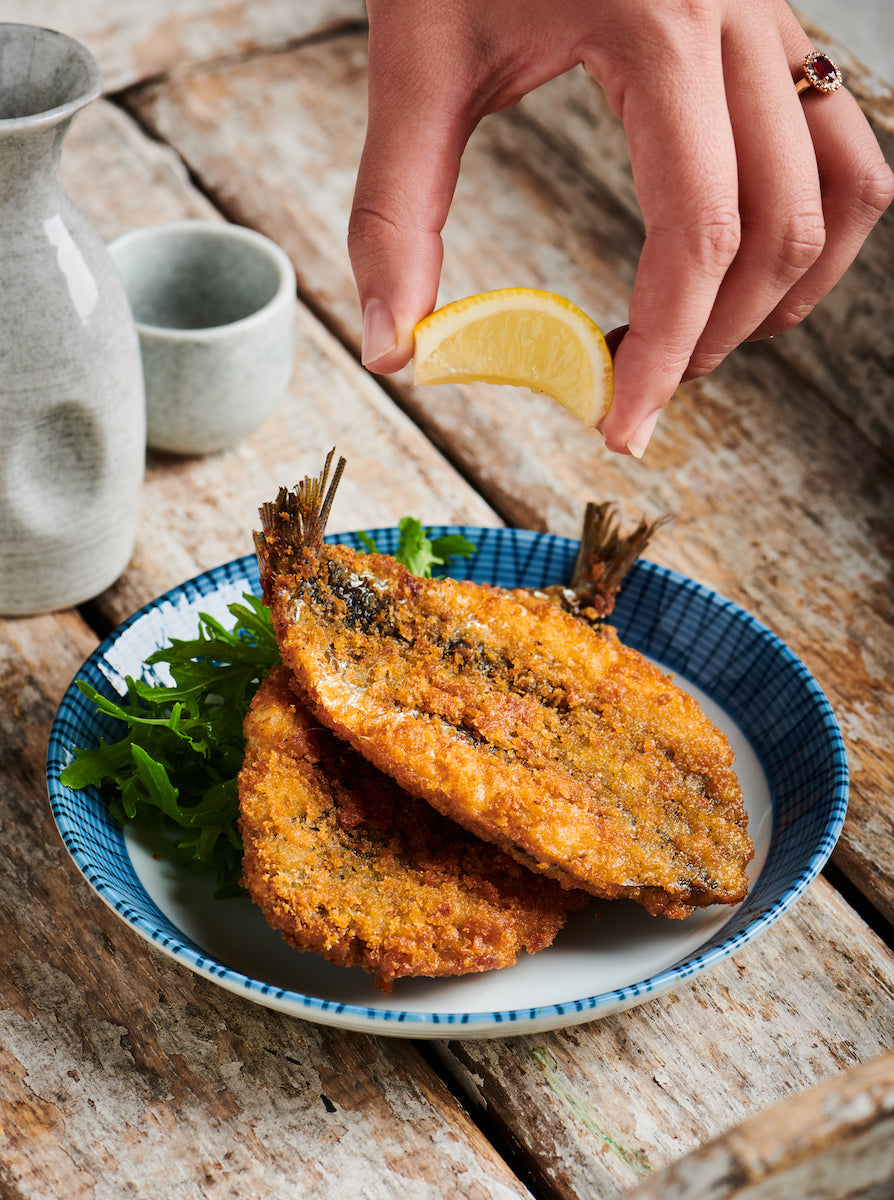 Gefrituurde sardines
